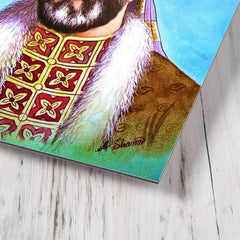Ahmad Shah Durrani metal print mockup