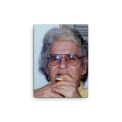 Ahmad Shamlou canvas print on a plain backdrop in size 12"x16".