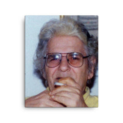 Ahmad Shamlou canvas print on a plain backdrop in size 16"x20".