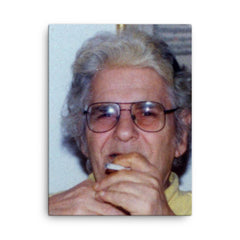 Ahmad Shamlou canvas print on a plain backdrop in size 18"x24".