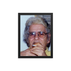 Ahmad Shamlou framed print on a plain backdrop in size 12"x16".