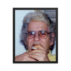 Ahmad Shamlou framed print on a plain backdrop in size 16"x20".