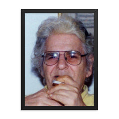 Ahmad Shamlou framed print on a plain backdrop in size 18"x24".