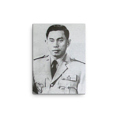 Ahmad Yani canvas print on a plain backdrop in size 12"x16".