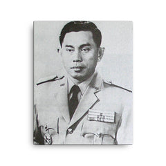 Ahmad Yani canvas print on a plain backdrop in size 16"x20".