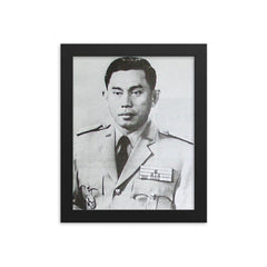 Ahmad Yani framed print on a plain backdrop in size 8"x10".