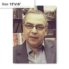 Ahmed Khaled Tawfik metal print on a plain backdrop in size 12"x16".