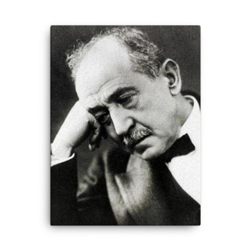 Ahmed Shawqi canvas print on a plain backdrop in size 18