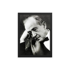 Ahmed Shawqi framed print on a plain backdrop in size 12"x16".