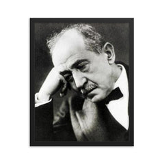 Ahmed Shawqi framed print on a plain backdrop in size 16"x20".