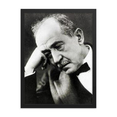 Ahmed Shawqi framed print on a plain backdrop in size 18"x24".