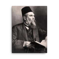 Ahmet Mithat canvas print on a plain backdrop in size 18"x24".