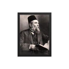 Ahmet Mithat framed print on a plain backdrop in size 12"x16".