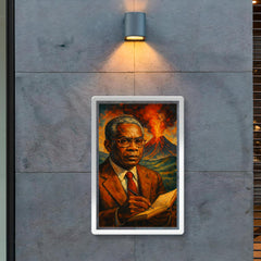 Aime Cesaire volcanic notebook portrait poster 2