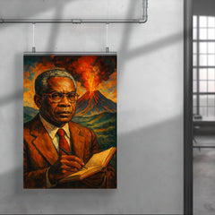 Aime Cesaire volcanic notebook portrait poster 4
