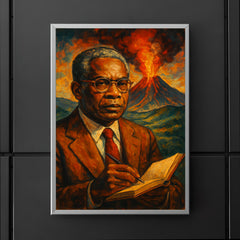 Aime Cesaire volcanic notebook portrait poster 5