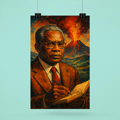 Aime Cesaire volcanic notebook portrait poster 6