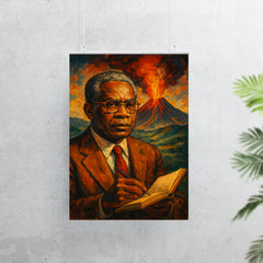 Aime Cesaire volcanic notebook portrait poster 7