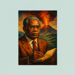 Aime Cesaire volcanic notebook portrait poster 8