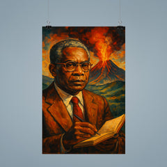 Aime Cesaire volcanic notebook portrait poster 9