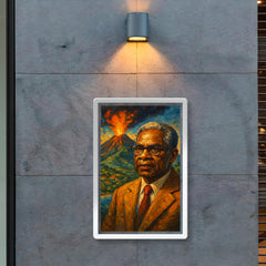 Aimé Césaire volcanic Martinique portrait poster 2