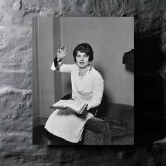 Aimee Semple McPherson metal print mockup