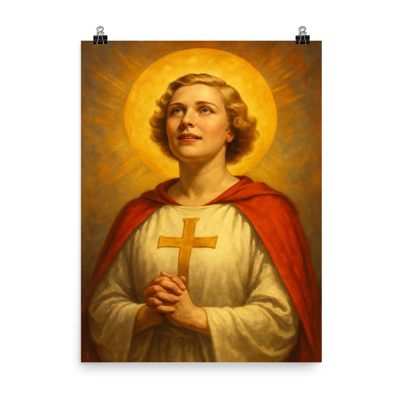 Aimee Semple McPherson poster on a plain backdrop in size 8