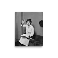 Aimee Semple McPherson poster on a plain backdrop in size 8"x10".