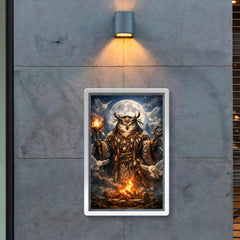 Ainu owl spirit with ceremonial robe poster 2