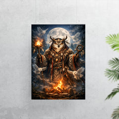 Ainu owl spirit with ceremonial robe poster 7