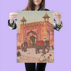 Ajmer Gate Jaipur by Hiroshi Yoshida poster 3