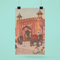 Ajmer Gate Jaipur by Hiroshi Yoshida poster 6