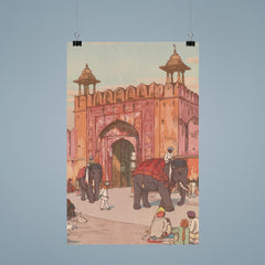 Ajmer Gate Jaipur by Hiroshi Yoshida poster 9