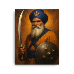 Akali Phula Singh canvas print on a plain backdrop in size 16"x20".