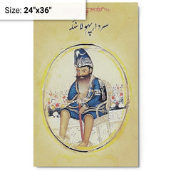 Akali Phula Singh metal print on a plain backdrop in size 24"x36".