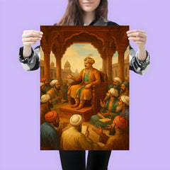 Akbar debating scholars in Fatehpur Sikri poster 3