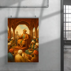Akbar debating scholars in Fatehpur Sikri poster 4