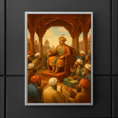 Akbar debating scholars in Fatehpur Sikri poster 5