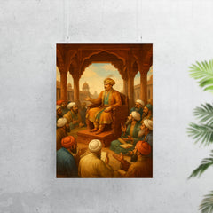 Akbar debating scholars in Fatehpur Sikri poster 7