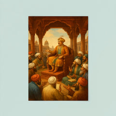 Akbar debating scholars in Fatehpur Sikri poster 8