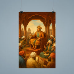 Akbar debating scholars in Fatehpur Sikri poster 9