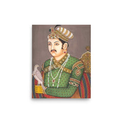 Akbar the Great poster on a plain backdrop in size 8"x10".