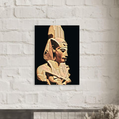 Akhenaten metal print mockup
