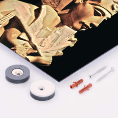 Akhenaten metal print mockup