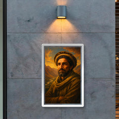 Akhmad Shah Massoud in Panjshir valley light poster 2