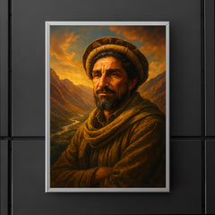 Akhmad Shah Massoud in Panjshir valley light poster 5