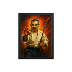 Akira Tohei framed print on a plain backdrop in size 12"x16".