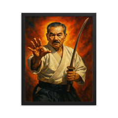 Akira Tohei framed print on a plain backdrop in size 16"x20".