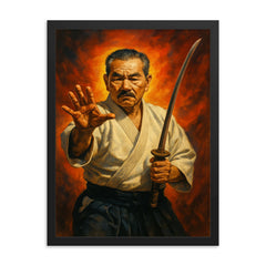 Akira Tohei framed print on a plain backdrop in size 18"x24".