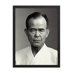 Akira Tohei framed print on a plain backdrop in size 18"x24".